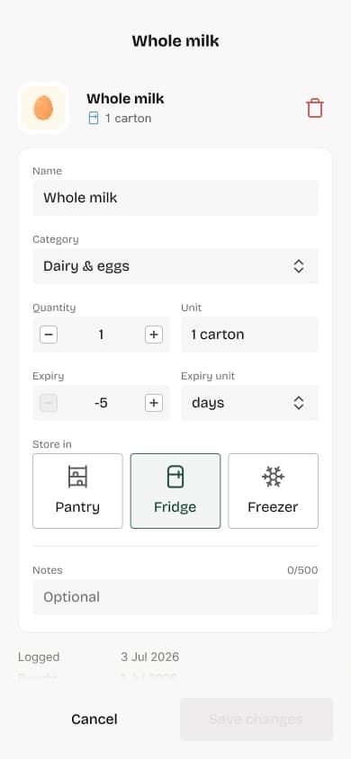 Final single-item detail page